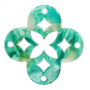 Resin Anhänger Mosaik Turquoise-green