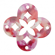 Resin Anhänger Mosaik Multicolor pink