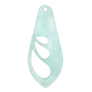 Resin Anhänger Flügel Sky blue