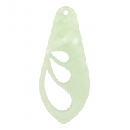 Resin Anhänger Flügel Neo mint green