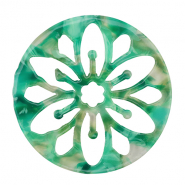 Resin Anhänger Mandala Turquoise-green