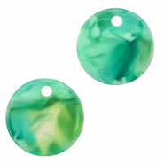 Resin Anhänger 12mm Turquoise-green