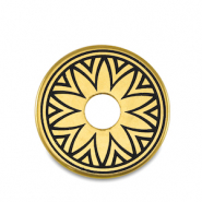 Metall Perlen DQ Donut Gold (Nickelfrei)