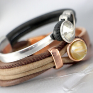 Schmucksets Trendy Schmuck mit Imitat Leder