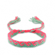 Armbänder Neon pink-turquoise