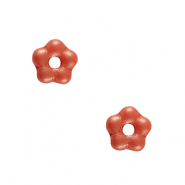 Böhmische Perlen Blume 5mm Coral red
