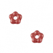 Böhmische Perlen Blume 5mm Warm red
