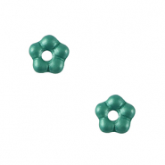 Böhmische Perlen Blume 5mm Aqua green