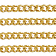 Stainless Steel - Rostfrei Stahl Schmuckzubehör Gliederkette Gourmet Gold