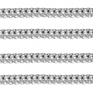 Stainless Steel - Rostfrei Stahl Schmuckzubeh&ouml;r Gliederkette Silver