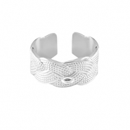 Ringe aus Stainless Steel - Rostfreiem Stahl mit &Ouml;se Silber