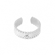 Ringe aus Stainless Steel - Rostfreiem Stahl mit &Ouml;se Silber