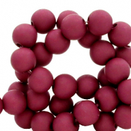 4 mm Acrylperlen Berry wine red