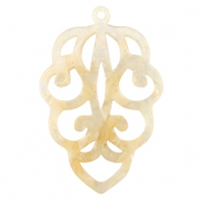 Resin Anh&auml;nger Sand beige transparent
