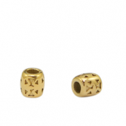 Stainless Steel - Rostfrei Stahl Perlen 5mm Gold