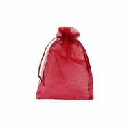 Schmuckbeutel Organza 7x9cm Cherry pink
