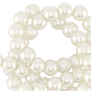 Glaswachsperlen 8mm Off white