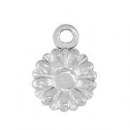 Stainless Steel - Rostfrei Stahl Anhänger Blume Silver