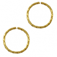 Stainless Steel - Rostfrei Stahl Schmuckzubehör Bindering Gold