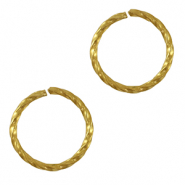 Stainless Steel - Rostfrei Stahl Schmuckzubehör Bindering Gold
