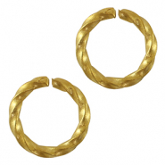 Stainless Steel - Rostfrei Stahl Schmuckzubehör Bindering Gold