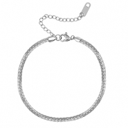 Armbänder aus Stainless Steel - Rostfreiem Stahl Silver