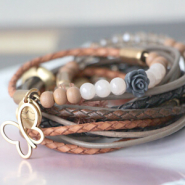 Schmucksets Titel: Trendy Leder