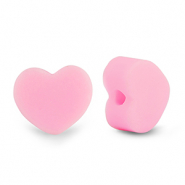 Polymer Perlen Herz Light pink
