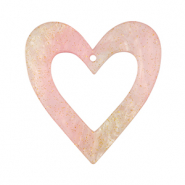 Resin Anh&auml;nger Herz Light pink