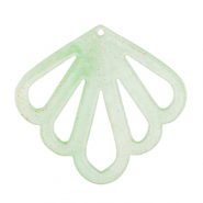 Resin Anh&auml;nger Muschel Mint green