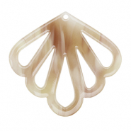 Resin Anh&auml;nger Muschel Beige