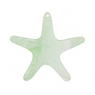 Resin Anh&auml;nger Seestern Mint green