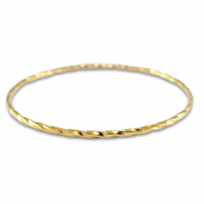 Armbänder aus Stainless Steel - Rostfreiem Stahl Verdreht Gold
