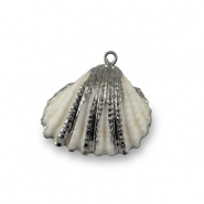 Muschel Anh&auml;nger Specials Jakobsmuschel White-silver