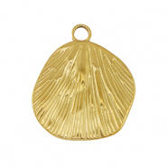 Stainless Steel - Rostfrei Stahl Anhänger Hülse Gold