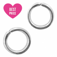Stainless Steel - Rostfreiem Stahl Schmuckzubeh&ouml;r Binderinge 3mm Antik silber