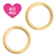 Stainless Steel - Rostfreiem Stahl Schmuckzubehör Bindering 4mm Gold