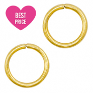 Stainless Steel - Rostfrei Stahl Schmuckzubehör Bindering 8mm Gold