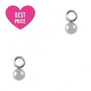 Stainless Steel - Rostfrei Stahl Anh&auml;nger Ball 3mm Silver