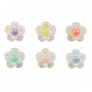 Acryl Perlen Blume Multicolor