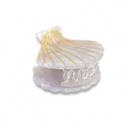 Haarschmuck Haarklemme H&uuml;lse Lilac-gold
