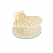 Haarschmuck Haarklemme H&uuml;lse White-gold