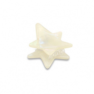 Haarschmuck Haarklemme Stern White
