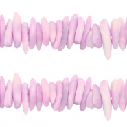 Muschel Perlen Chips Light Purple
