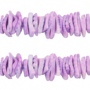 Muschel Perlen Chips Purple