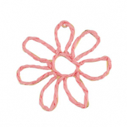 Bast Anh&auml;nger Blume 55mm Light pink
