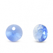 Anh&auml;nger Kristallglas Rund Sapphire blue