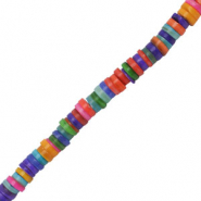Muschel Perlen Disc Multicolor