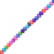 Muschel Perlen Rondell Multicolor