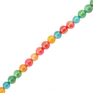 Muschel Perlen Rund Multicolor